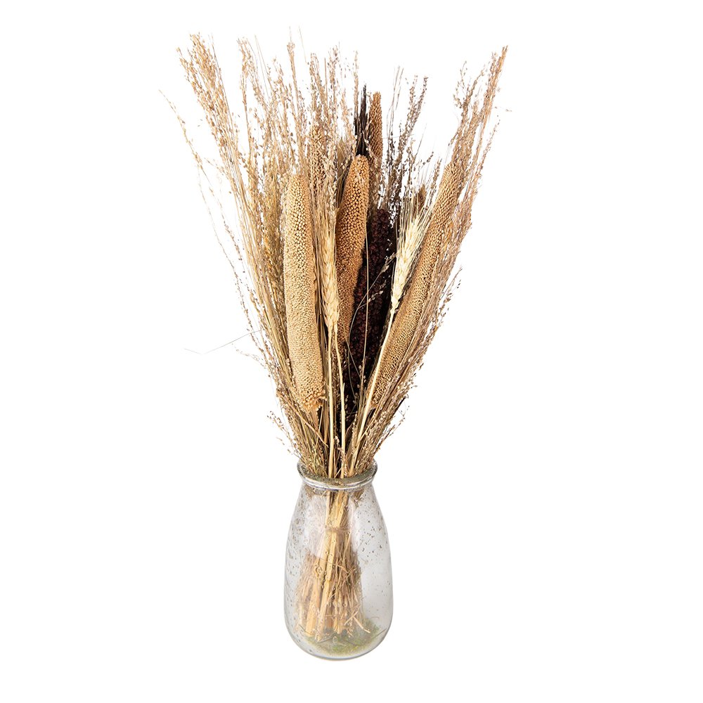 Droogbloemen 60 cm Beige Droogbloemen Droogboeket
