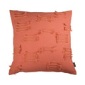 Uneven Ruffle kussen oranje 45x45cm