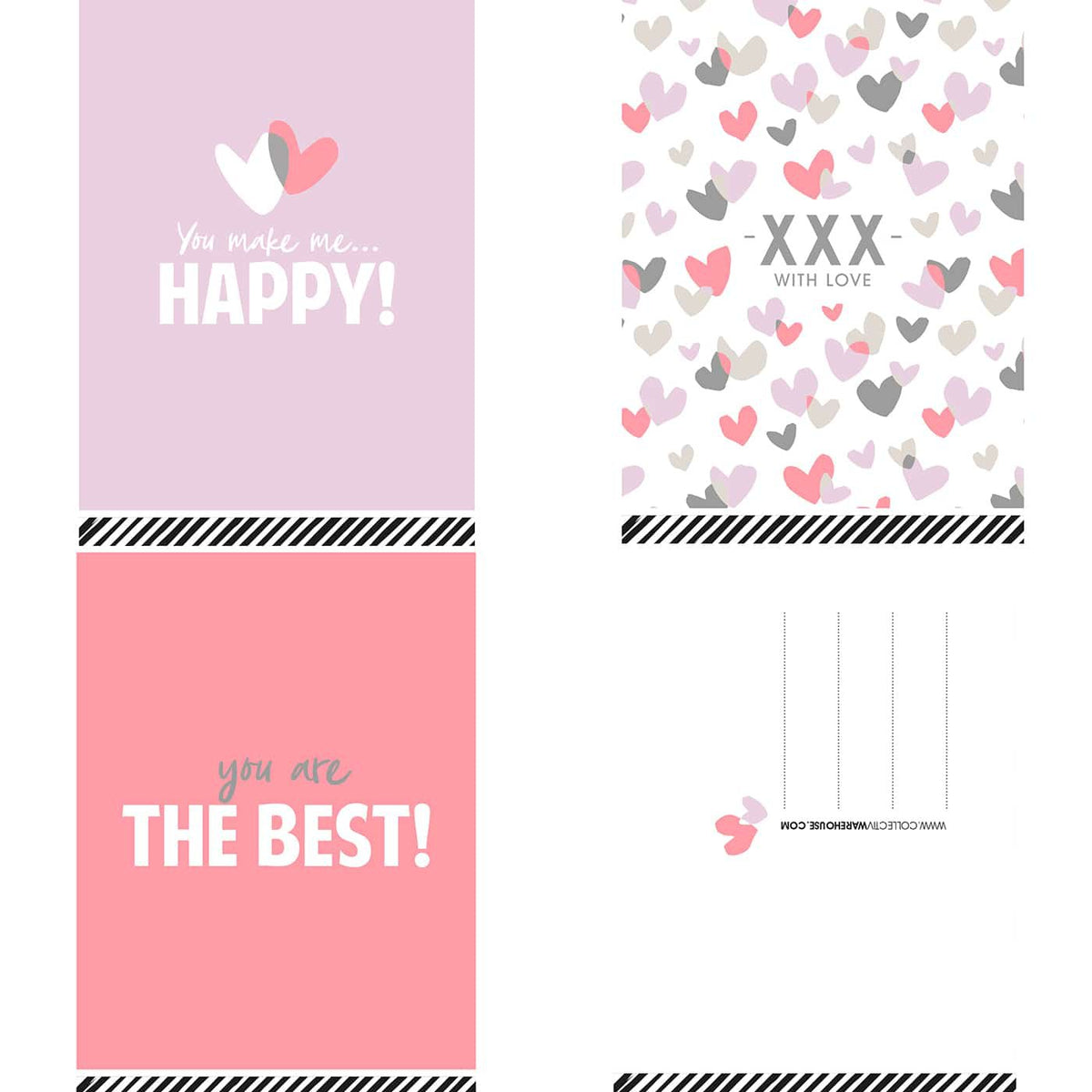 Love wenskaartenset - 30 stuks