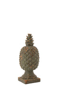 J-Line decoratie Ananas Antiek - polyresin - donkergroen