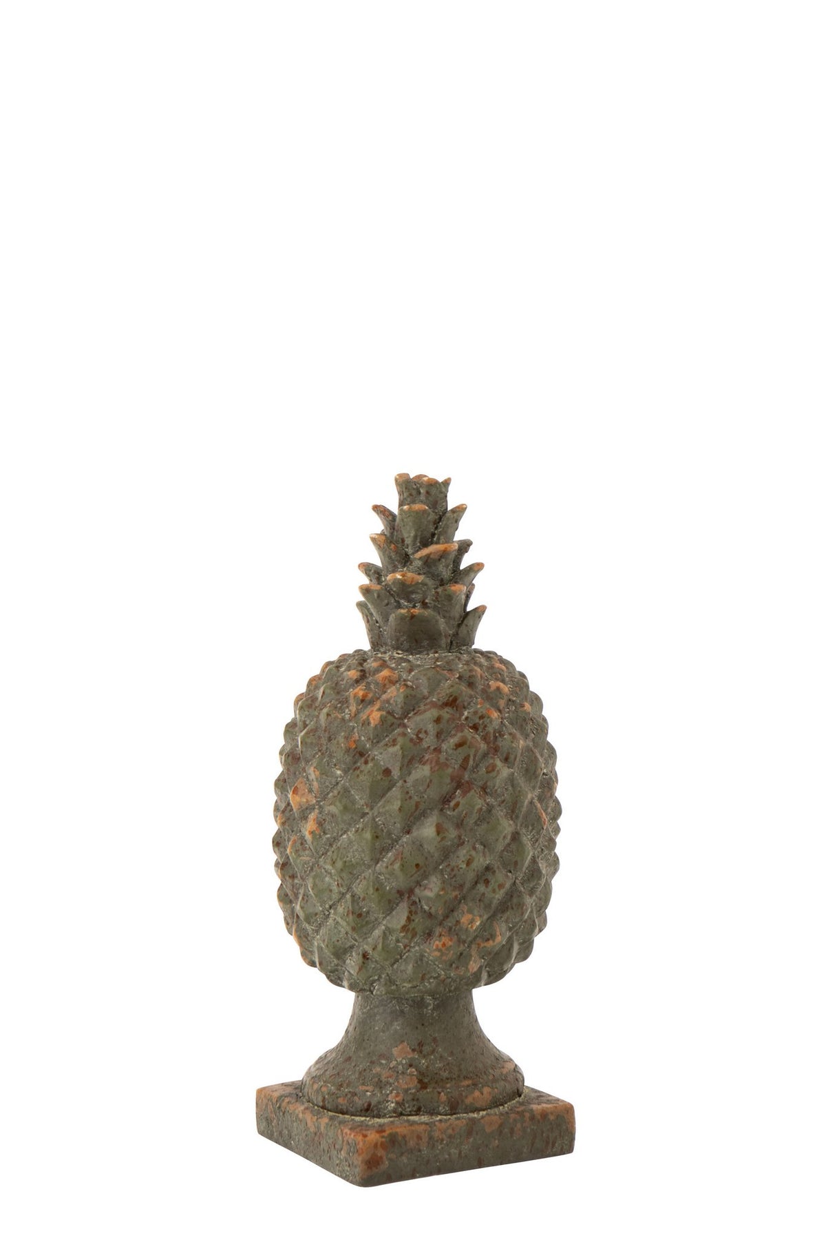 J-Line decoratie Ananas Antiek - polyresin - donkergroen