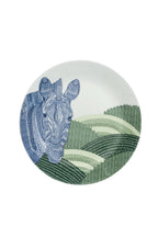 Wandbord | Fijne China geïllustreerde zebra | Diameter 20 cm