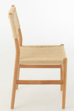 J-Line Stoel Lap Beukenhout/Touw Naturel