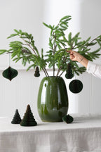 J-Line vaas Lola - porselein - groen - medium - 40 cm hoog