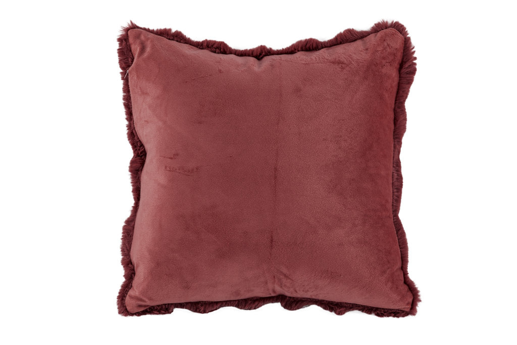 Cushion (filled) Bubble rabbit fur - 45x45 cM