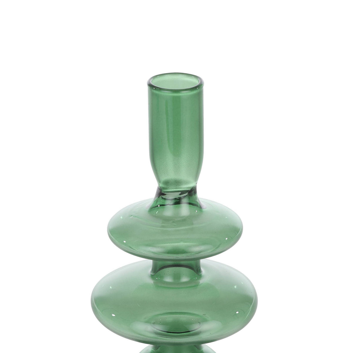 Candlestick Molume Green 9x19,5 cm