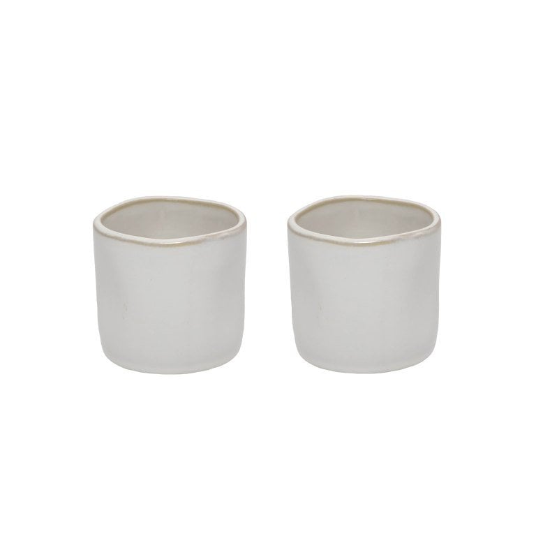 Leeff Mugs Melle white, set of 2 - Lots of love