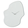 J-Line klok Onregelmatig - glas - wit