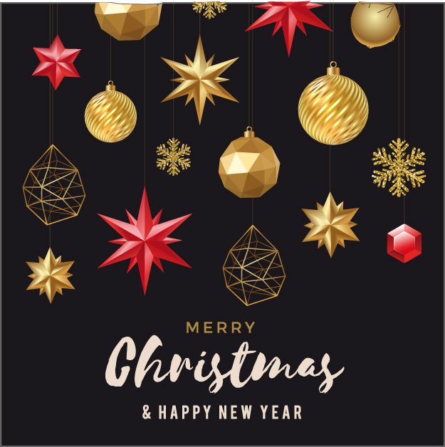 Cadeau kaartje – Merry Christmas –7cm x 7cm - 20 st