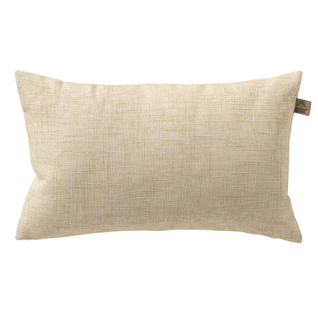 Nederlands decor Nerida - Outdoor Cushion 30x50 cm - Creme Brulee - Beige