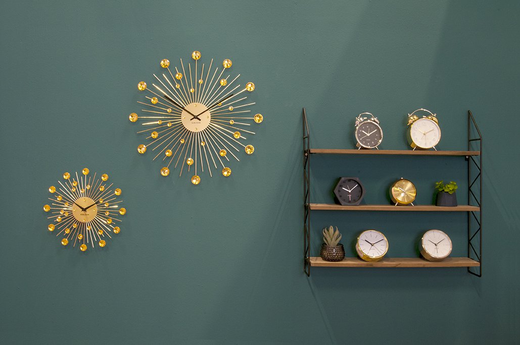 Wandklok Sunburst Groot