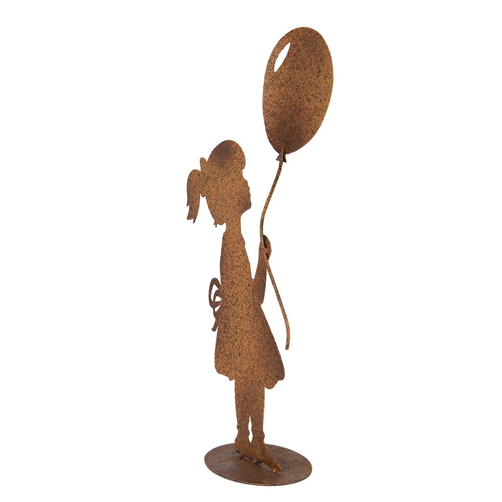 Decoratie Beeld Kind 23x11x46 cm Bruin Metaal