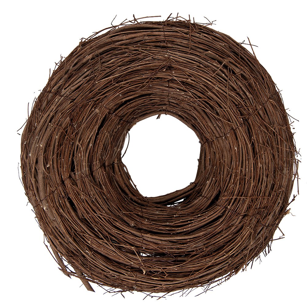 Krans Ø 30x10 cm Bruin Rotan
