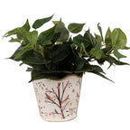 Bloempot Ø 16x15 cm Beige Bruin Keramiek Takken Bloempot Binnen