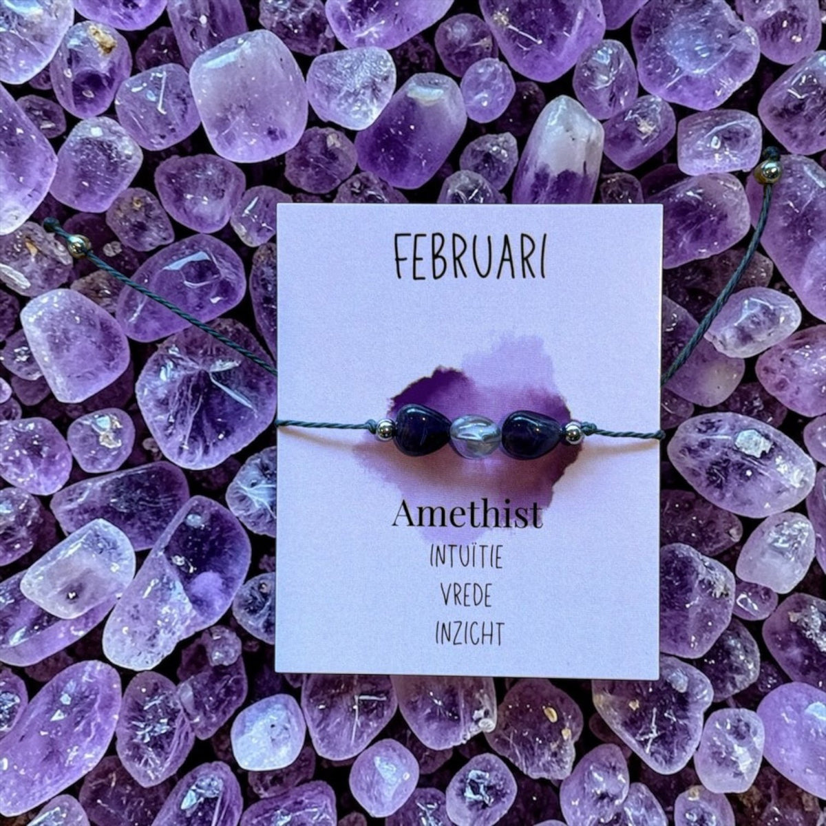 Maand armband Februari