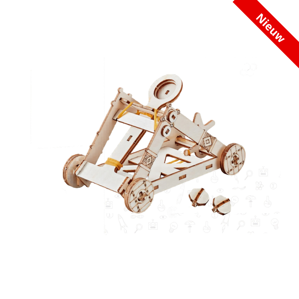 Bouwpakket Stem Katapult- Science Kit- hout