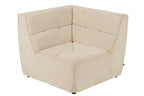 J-Line hoekzetel Grid - hout/schuim - beige
