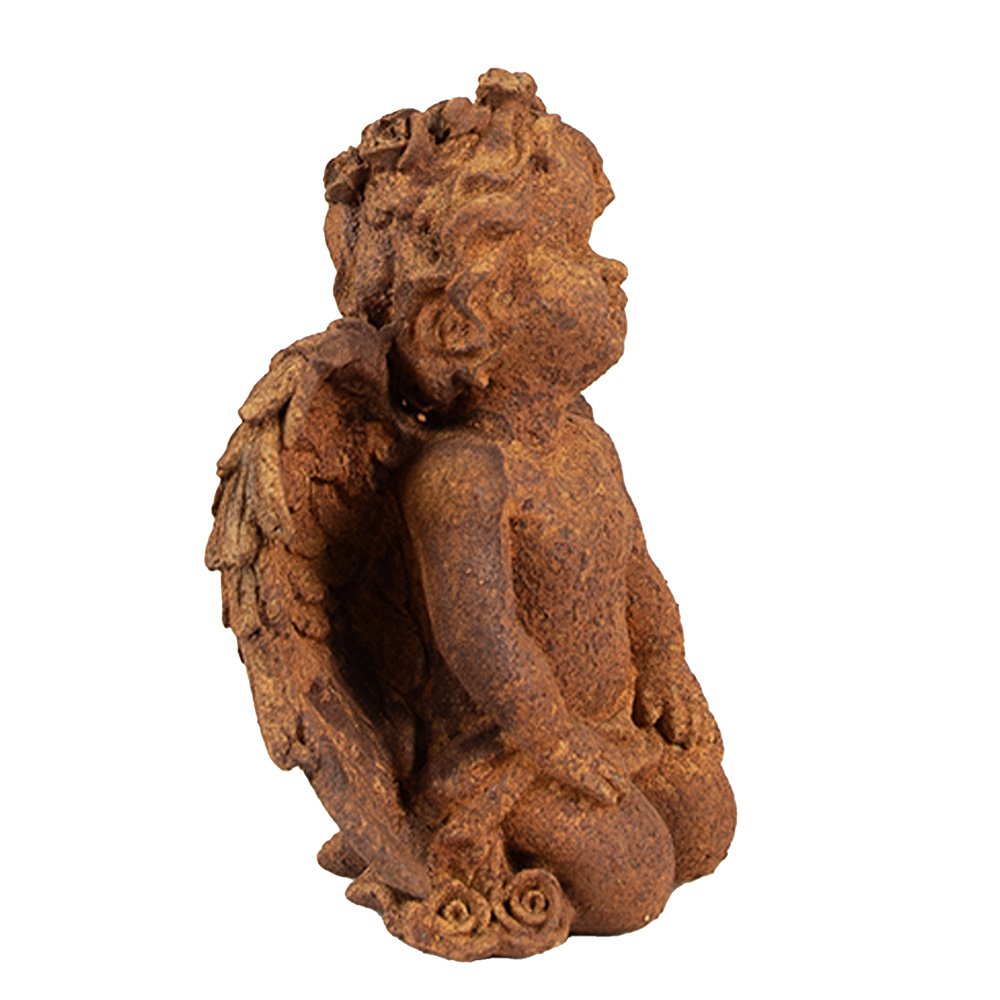 Decoratie Beeld Engel 11 cm Bruin Polyresin Religious sculpture
