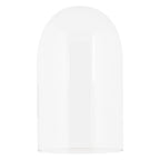 Glazen Stolp Ø 14x34 cm Wit Hout