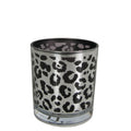 Theelichthouder zilver leopard small 8cm*