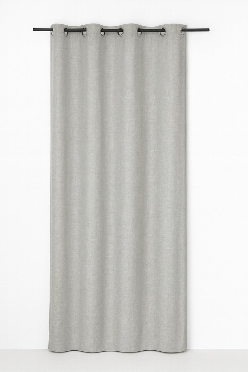Edera gordijn grijs 8 rings 135 x 260 cm