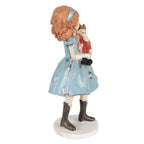 Decoratie Beeld Kind 12 cm Blauw Polyresin Kerstfiguren