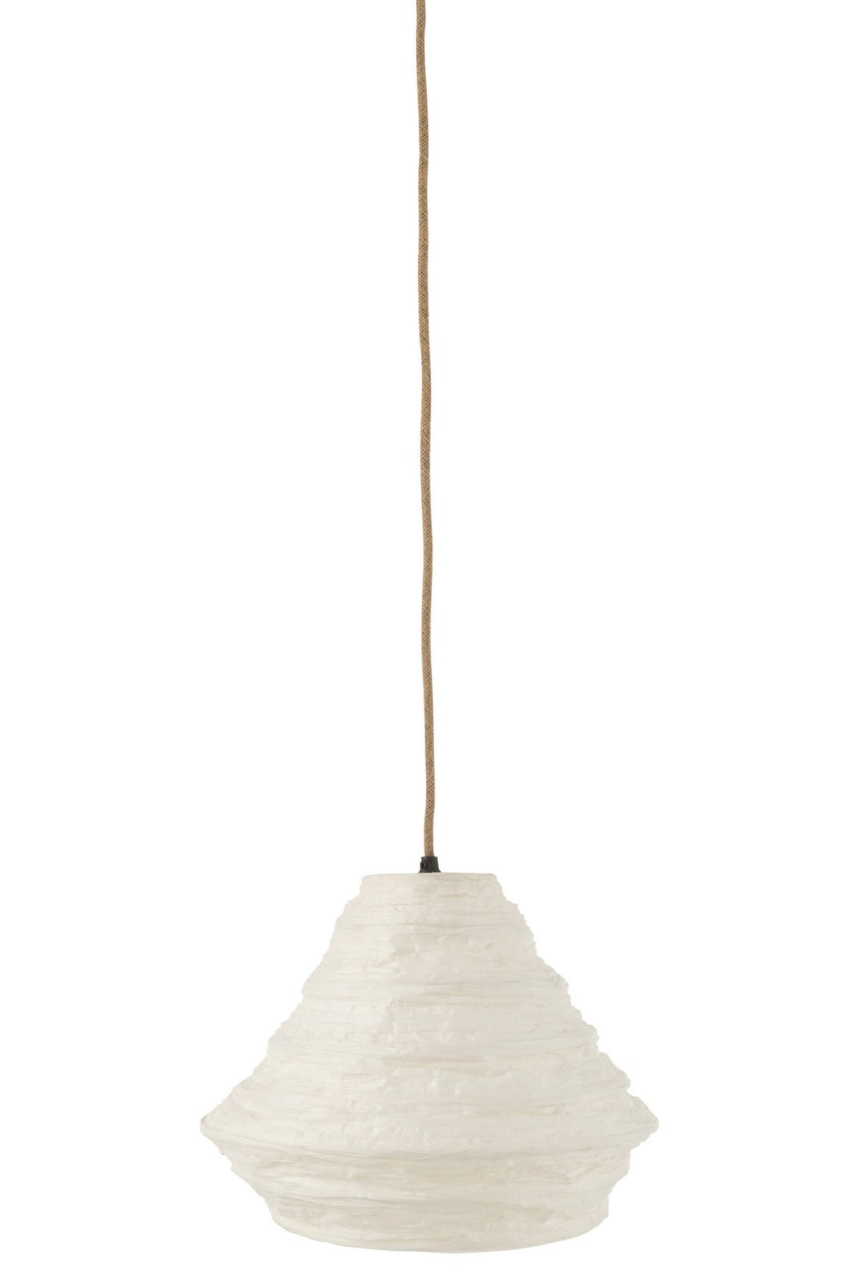J-Line hanglamp Nest Raffia - rotan - wit