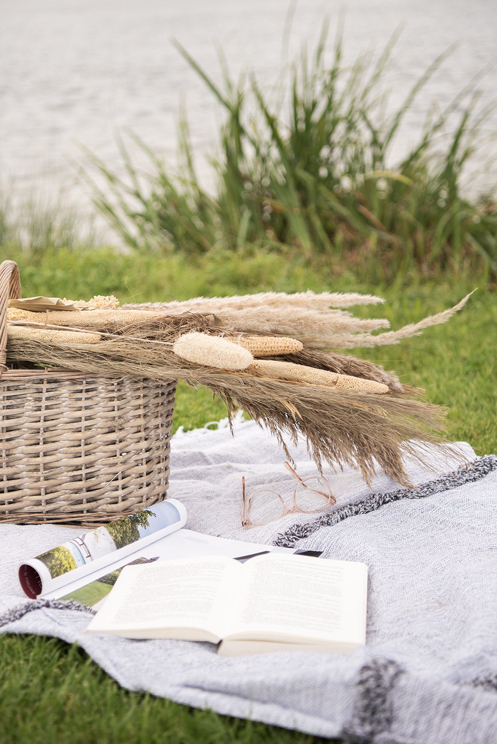 Opbergmand 51x22x40 cm Bruin Rotan Mand