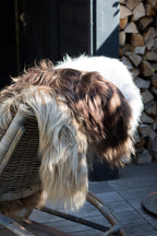Schapenvacht ijsland hazelnoot bruin 100-110cm