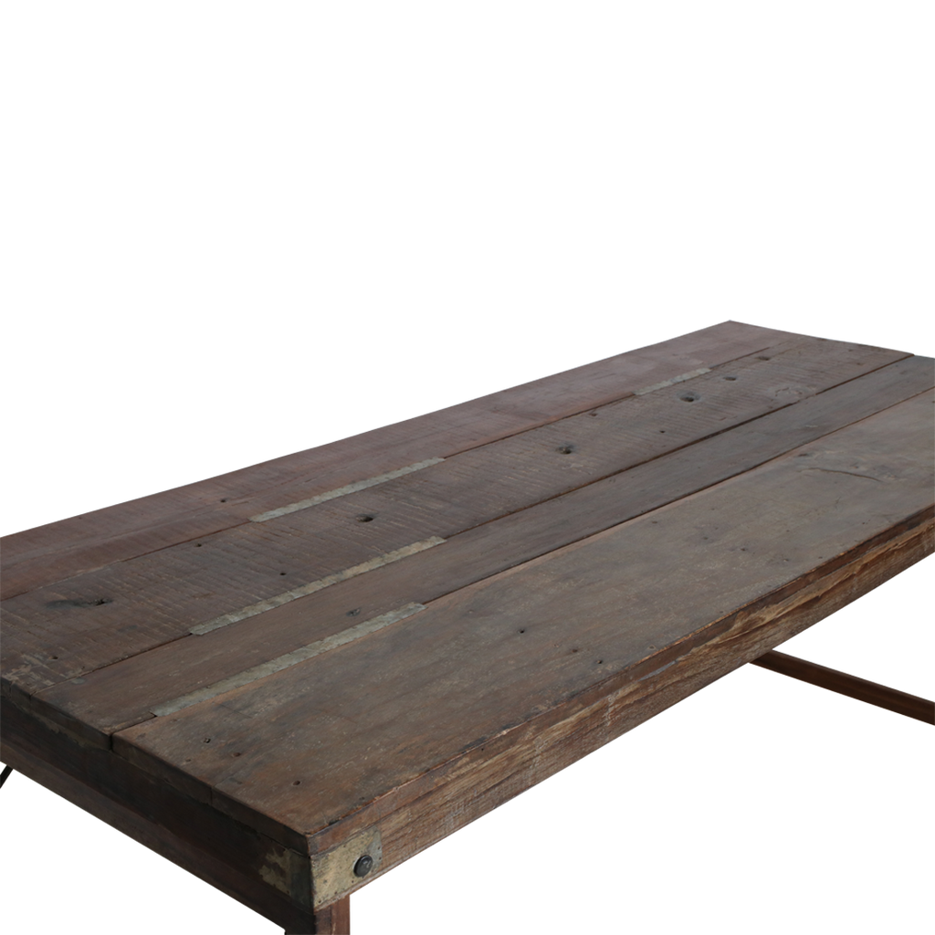 Eettafel bruin opklapbaar XL