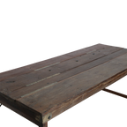 Eettafel bruin opklapbaar XL