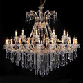 Kroonluchter Ø 165x150 cm Transparant IJzer Hanglamp