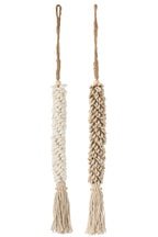 J-Line hanger Schelpen Touw - katoen - naturel