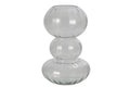 J-Line vaas - glas - transparant - large