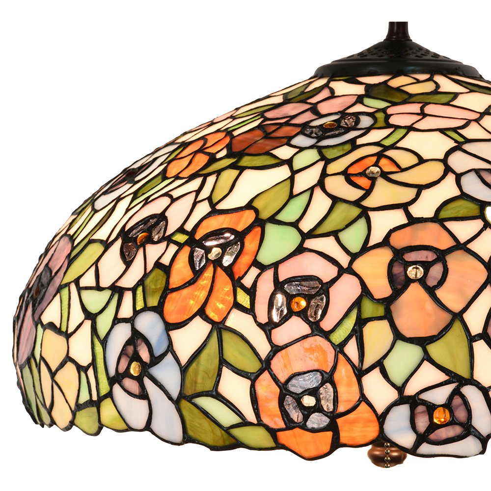 Tiffany Tafellamp Ø 46x72 cm Groen Glas Tiffany Bureaulamp
