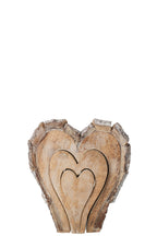 J-Line Hart - mangohout - naturel/wit - S
