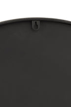 J-Line klok Tandwiel - hout - grijs/goud - large - Ø 60 cm