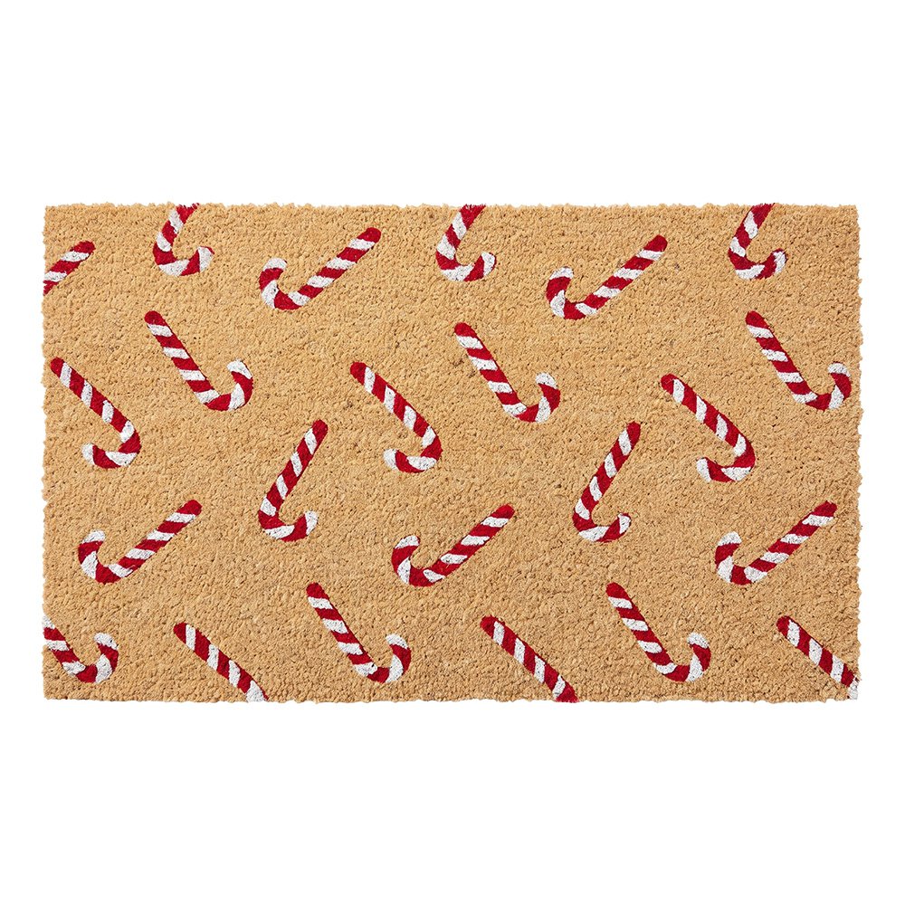 Deurmat Bruin Kokos Zuurstok Kerst