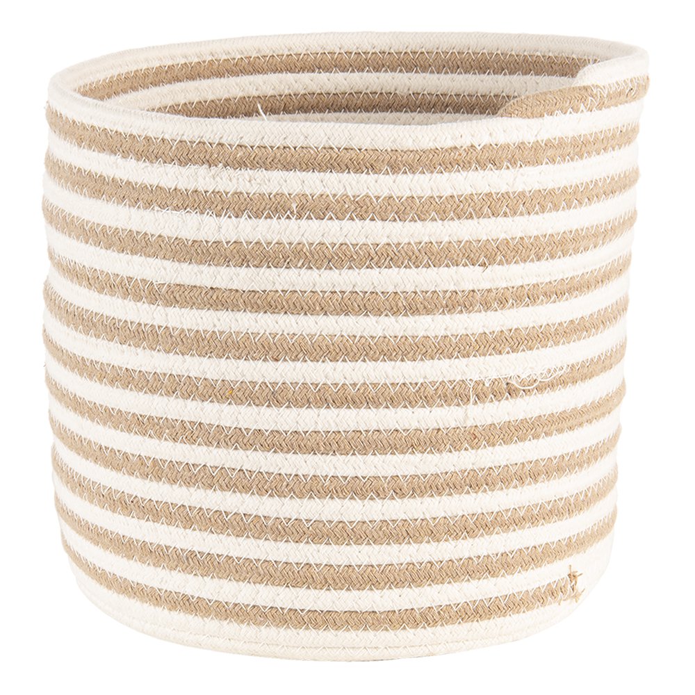 Opbergmand Set van 3 Ø 26 Ø 26 Ø 19 cm Beige Bruin Zeegras Mand