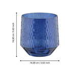 Windlicht Bezamby Blauw 14x14cm