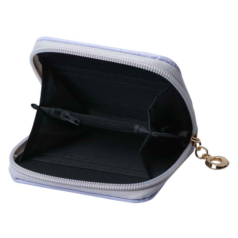 Portemonnee 10x8 cm Grijs Polyurethaan