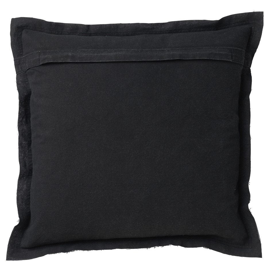 Nederlands decor Burto - kussen 60x60 cm raaf - zwart