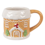 Mok Gingerbread house 300 ml Bruin Keramiek