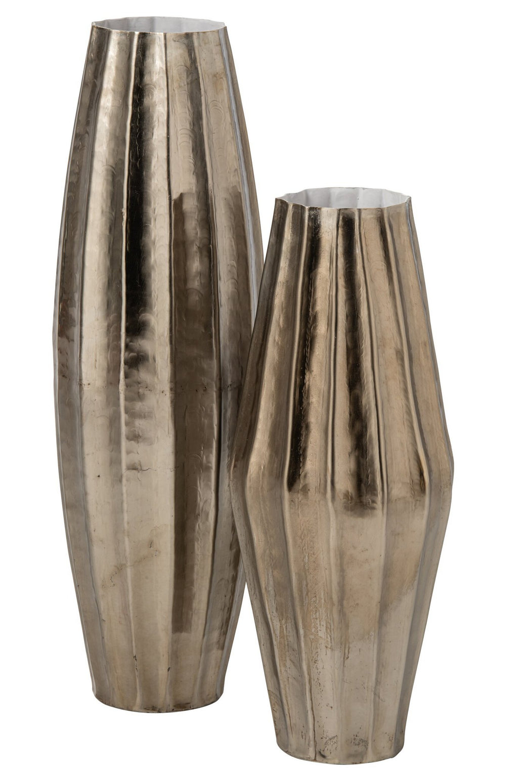 J-Line vaas - aluminium - goud - large