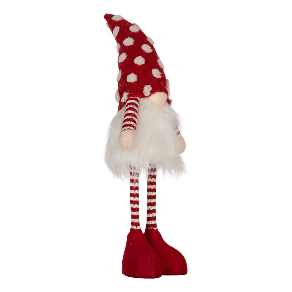 Kerstdecoratie met LED-verlichting Kabouter 8x12x56 cm Rood Synthetisch