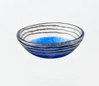 Safari Bowl -lade 12x5 Zwarte en blauwe cirkels