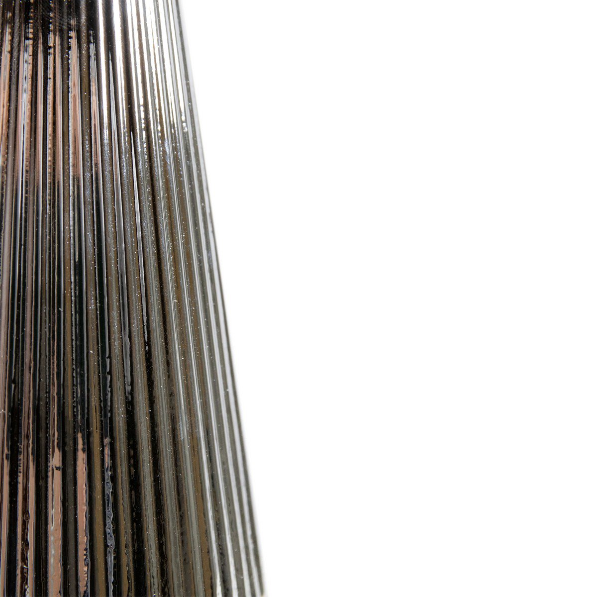 Decoratie Boom zilver metallic h26 d9,5cm