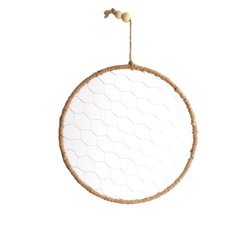 Touw frame met gaas 28cm naturel