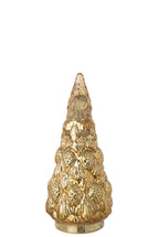 J-Line decoratieboom - glas - goud