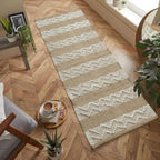 Handgeweven katoenen vloerkleed – exportkwaliteit – 2x5 ft (60x152 cm)